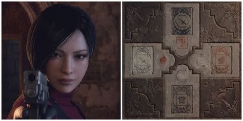 resident evil 4 remake bindery puzzle|Bindery Room Lithograph Wall Puzzle .